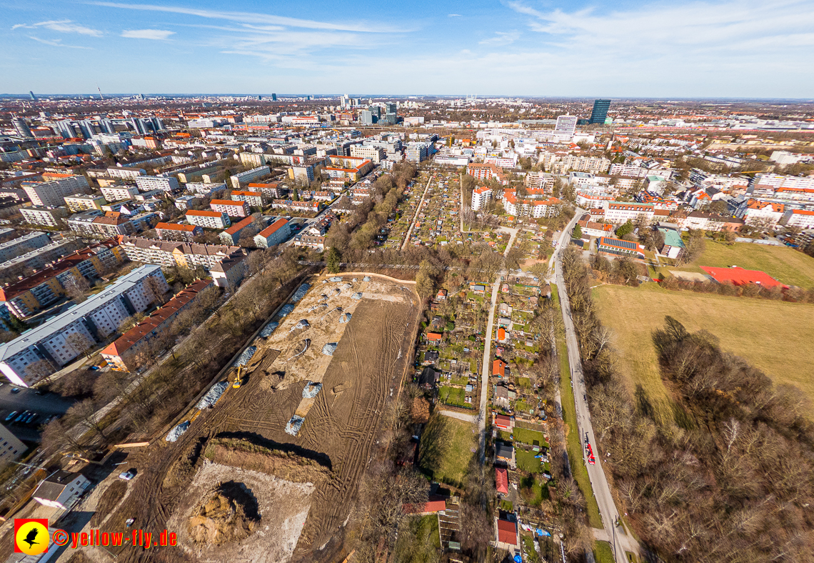 20.02.2023 - der Hachinger Bach zwischen Berg am Laim und Neuperlach